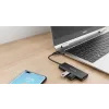 Hub USB-C SWISSTEN 4-ÎN-1 (USB-C 100W, HDMI 4K, 2x USB-A) ALUMINIU