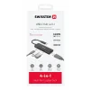 Hub USB-C SWISSTEN 4-ÎN-1 (USB-C 100W, HDMI 4K, 2x USB-A) ALUMINIU