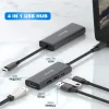 Hub USB-C SWISSTEN 4-ÎN-1 (USB-C 100W, HDMI 4K, 2x USB-A) ALUMINIU