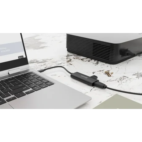 Hub USB-C SWISSTEN 4-ÎN-1 (USB-C 100W, HDMI 4K, 2x USB-A) ALUMINIU