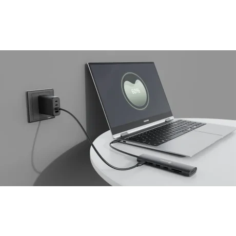 Hub USB-C SWISSTEN 7-ÎN-1 (USB-C 100W, HDMI 4K, 1x USB-A 3.0, 2x USB-A 2.0, SD, MICRO SD) ALUMINIU