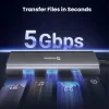 Hub USB-C SWISSTEN 8-ÎN-1 (USB-C 100W, HDMI 4K, LAN RJ45, 2x USB-A, 1x USB-C 5GBps, SD, MICRO SD) ALUMINIU