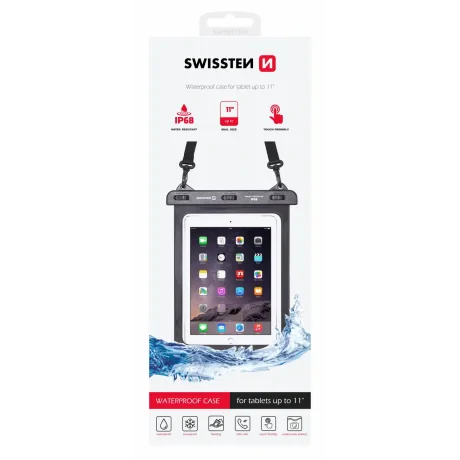 Husă impermeabilă Swissten pentru tabletă 11&amp;quot; neagră