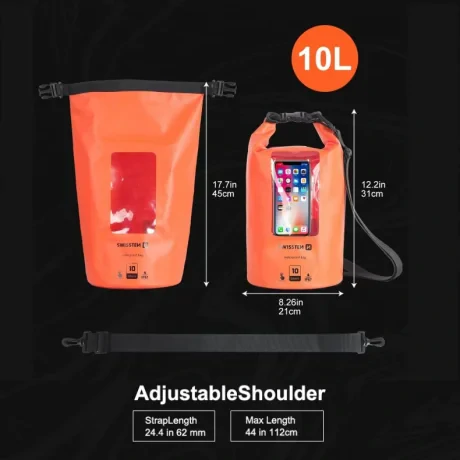 HUSĂ IMPERMEABILĂ SWISSTEN PORTOCALIE (10L)