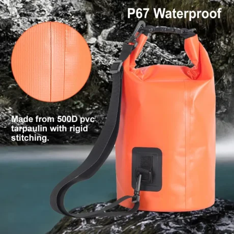 HUSĂ IMPERMEABILĂ SWISSTEN PORTOCALIE (10L)