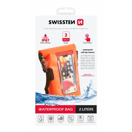 HUSĂ IMPERMEABILĂ SWISSTEN PORTOCALIE (2L)