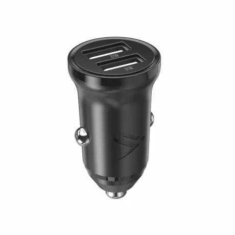 Încărcător auto iPEAX CL-02, 4.8A, 2x USB-A Negru