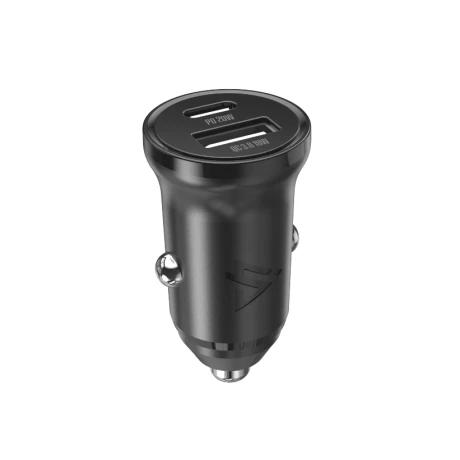 Încărcător auto iPEAX CL-03, PD, 20W, USB-C + USB-A, negru