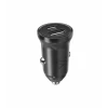 Încărcător auto iPEAX CL-04, PD, 30W, USB-C + USB-A, negru
