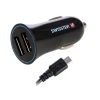 Încărcător auto Swissten 2.4A cu 2x USB + cablu Micro USB