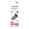 ÎNCĂRCĂTOR AUTO SWISSTEN CU 2x USB 4.8A METAL ARGINTIU