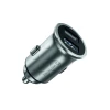 ÎNCĂRCĂTOR AUTO SWISSTEN CU 2x USB 4.8A METAL ARGINTIU
