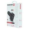 ÎNCĂRCĂTOR AUTO SWISSTEN CU 3X USB 5.2A ALIMENTARE