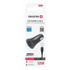 Încărcător auto SWISSTEN cu alimentare de 2.4A și 2 porturi USB + cablu Lightning