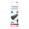 Încărcător auto SWISSTEN cu alimentare de 2.4A și 2x USB + cablu USB-C