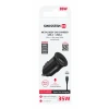ÎNCĂRCĂTOR AUTO SWISSTEN PENTRU SAMSUNG ÎNCĂRCARE SUPER RAPIDĂ 25W + CABLU DE DATE USB-C/USB-C 1.2 M NEGRU