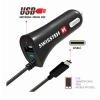 ÎNCĂRCĂTOR AUTO SWISSTEN USB-C ȘI USB 2.4A PUTERE