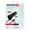 ÎNCĂRCĂTOR AUTO SWISSTEN USB-C ȘI USB 2.4A PUTERE