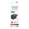 Încărcător de călătorie SWISSTEN 12W 1x USB-C + 1x USB-A Negru
