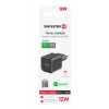Încărcător de călătorie SWISSTEN 12W 1x USB-C + 1x USB-A Negru
