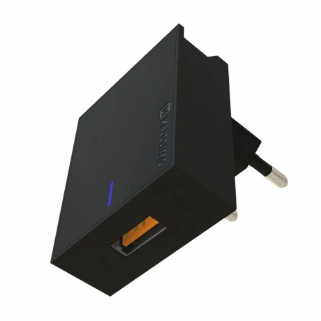 Încărcător de călătorie SWISSTEN 1x USB-A 22.5W, Super Charge Negru
