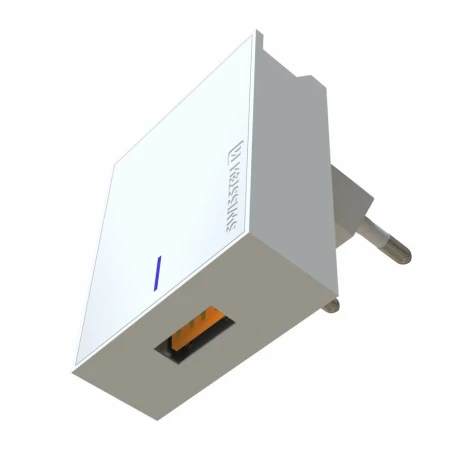 Încărcător de călătorie SWISSTEN 1x USB-A 22.5W, SUPER CHATGE ALB
