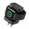 Încărcător de călătorie SWISSTEN 1xUSB-A, 1xUSB-C și Apple Watch