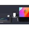Încărcător de călătorie SWISSTEN CORE GaN 1x USB-C 45W PD + 1x USB-A 18W QC ALB