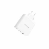 Încărcător de călătorie SWISSTEN CORE GaN 2x USB-C PD 100W + 1x USB-C PD 20W + 1x USB-A QC 30W QC ALB