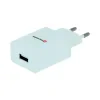 Încărcător de călătorie SWISSTEN cu circuit integrat inteligent, 1x USB 1A, cablu de alimentare + date, USB / TIP C, 1,2 m, alb