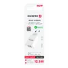 Încărcător de călătorie SWISSTEN cu circuit integrat inteligent, cu 2 porturi USB 2.1A și cablu de date USB / LIGHTNING MFi 1.2 m, alb