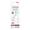 Încărcător de călătorie Swissten cu circuit integrat inteligent, cu 2 porturi USB 2.1A și cablu de date USB / Micro USB 1.2 m, alb