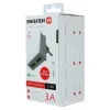 Încărcător de călătorie Swissten cu circuit integrat inteligent, cu 2x USB 3A, cablu de alimentare + date, USB / Lightning, 1,2 m, alb