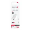 Încărcător de călătorie SWISSTEN cu circuit integrat inteligent și 1x USB 1A, cablu de alimentare + date, USB / LIGHTNING, 1,2 m, alb