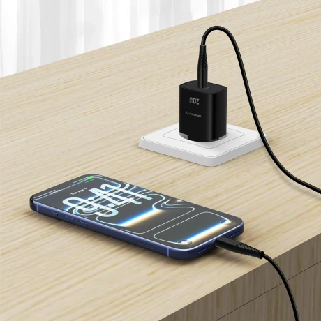 Încărcător de călătorie SWISSTEN EDGE GaN 1x USB-C 20W Negru