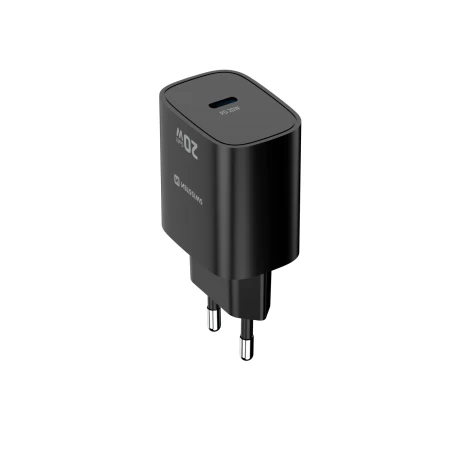 Încărcător de călătorie SWISSTEN EDGE GaN 1x USB-C 20W Negru