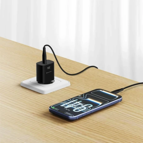 Încărcător de călătorie SWISSTEN EDGE GaN 1x USB-C 20W Negru