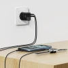 Încărcător de călătorie SWISSTEN EDGE GaN 1x USB-C PD 20W + 1x USB-A 18W QC NEGRU