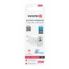 Încărcător de călătorie SWISSTEN EDGE GaN 1x USB-C PD 25W + 1x USB-A 18W QC ALB