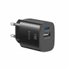 Încărcător de călătorie SWISSTEN EDGE GaN 1x USB-C PD 35W + 1x USB-A 18W QC NEGRU