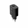 Încărcător de călătorie SWISSTEN EDGE GaN 1x USB-C PD 35W + 1x USB-A 18W QC NEGRU