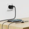 Încărcător de călătorie SWISSTEN EDGE GaN 1x USB-C PD 35W + 1x USB-A 18W QC NEGRU