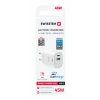 Încărcător de călătorie SWISSTEN EDGE GaN 1x USB-C PD 45W + 1x USB-A 18W QC ALB