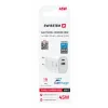 Încărcător de călătorie SWISSTEN EDGE GaN 1x USB-C PD 45W + 1x USB-A 18W QC ALB