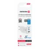Încărcător de călătorie SWISSTEN EDGE GaN 2x USB-C PD 65W + 1x USB-A 18W QC ALB