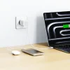 Încărcător de călătorie SWISSTEN EDGE GaN 2x USB-C PD 65W + 1x USB-A 18W QC ALB