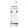 Încărcător de călătorie SWISSTEN GaN 1x USB-C 20W Alimentare Alb + Cablu de date USB-C/USB-C 1.2 M Alb