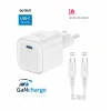 Încărcător de călătorie SWISSTEN GaN 1x USB-C 20W Alimentare Alb + Cablu de date USB-C/USB-C 1.2 M Alb