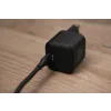 Încărcător de călătorie SWISSTEN GaN 1x USB-C 20W Alimentare Negru + Cablu de date USB-C/USB-C 1.2 M Negru