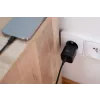 Încărcător de călătorie SWISSTEN GaN 1x USB-C 20W Alimentare Negru + Cablu de date USB-C/USB-C 1.2 M Negru